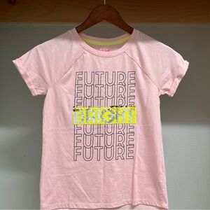 Cat & Jack Pink Flip Sequin Short-Sleeve T-Shirt Girls Size 10